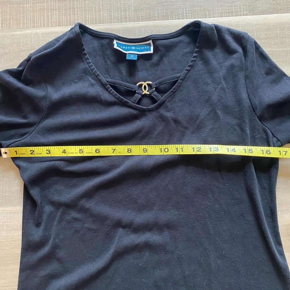 Karen Scott Women’s Short Sleeve Sweater - Picture 4 of 5